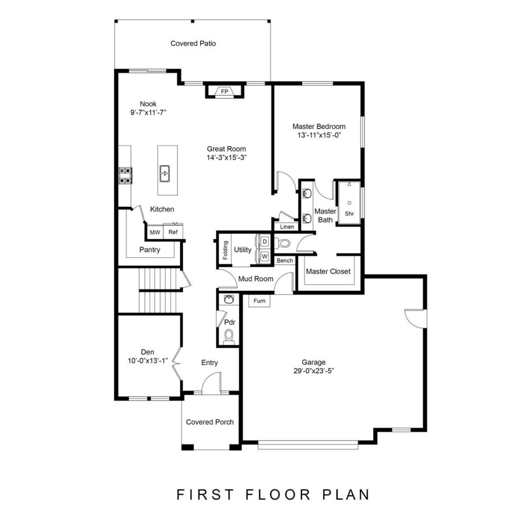 brett lott homes floor plans - jennylynn floor plan view