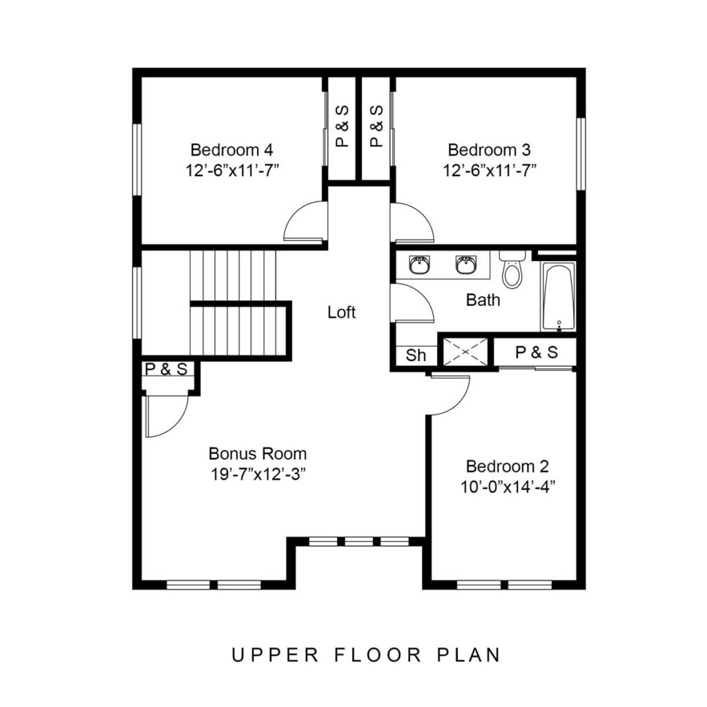 brett lott homes floor plans - jennylynn floor plan view